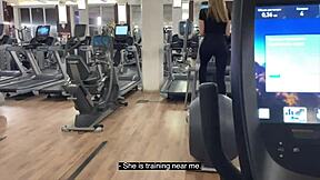 Gym Beauty Accepts Bathroom Invite