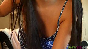 nasty stepsis angel gostosa feels overwhelmed when dick fills her mouth