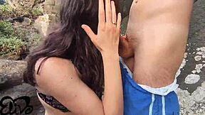 Tits Out For Blowjob On Seaside Cliff