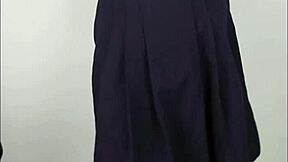 Leaked clip of high school student playing with toy behind house