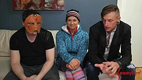 I dominate this busty teen anal sub in rough bondage