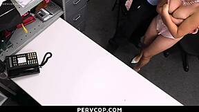 Strip searching and patting her down are just the first steps to scare her straight and teach her a lesson on respect - pervcop