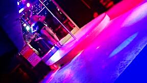 Stripper At Eds Bar On Titty Tuesday Grafenwoehr Germany Rips Clothes Teasingly