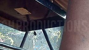 Up Skirt Playing With An African Teen 18+ Slut I Met At The Park Public Making Out