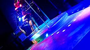 Stripper At Eds Bar On Titty Tuesday Grafenwoehr Germany Rips Clothes Teasingly