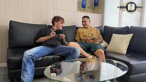 Unexpectedly, I fuck my best friend's wife; he catches us in a quickie doggystyle session