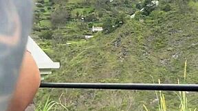 this young hot couple was recording sex in medellin's public park, but it ends badly!