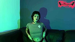 Alien girl very sloppy deepthroat in colombian fetish humiliation