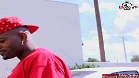 Busty Brunette Receives Cumshot On Silicone Tits From BBC