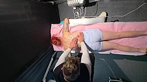 Male Masseur Fucks Wife Hard And Cums On Her Tits