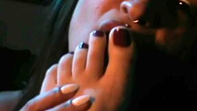 Is every toe a world for your tongue to explore in this fetish?