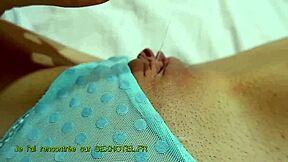 I caress my petite french pussy when I get home from work