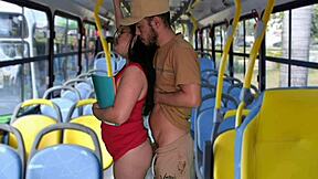 स्टूडेंट को बस में कोने में दबाकर पब्लिक में लिया