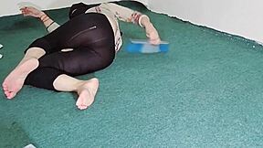 i watch this big ass indian muslim maid flaunt her curves in see-through pajamas while she cleans