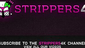 Farm Girl Stripper Teases New Clients on the Pole with Seductive Moves