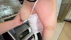 Wide Booty Mature Pays Plumber Anal Blowjob