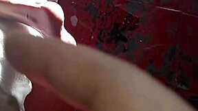 Spying On A Brunette Bathing A Guy In Feminine Clothing Comes In And Fucks Her In The Pear-Shaped Ass And Buries His Cock In Her Anus Busty And Big-Ass Latina Brunette