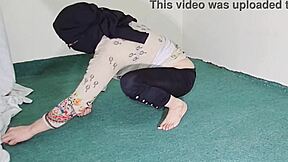 i watch this big ass indian muslim maid flaunt her curves in see-through pajamas while she cleans