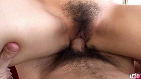 Slutty Asian Babe Shiori Aiuchi Gets Double Teamed with Creampie