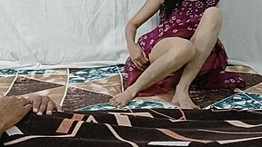 indian sister-in-law fucks brother-in-law's pussy hard