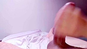 His Almost 8-Inch Cock Nearly Breaks My Ass with Anal Plug Inside, Asshole Stretching Wide