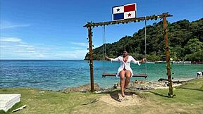 Ebony black woman loves a stranger's cock