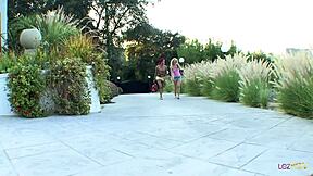 Outstanding interracial lesbo action with busty redhead ebony and skinny blonde