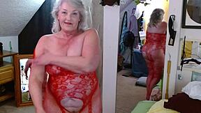 In scene 1219, the woman models bodystockings, then eats me as I cum, leading to us cumming together in this fun and sexy encounter.