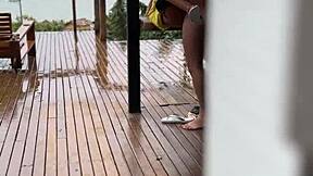 Young Wife Fucked Shamelessly On Porch