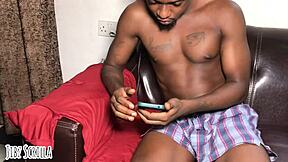 couple enjoys intimate moment after wife's sexy shower