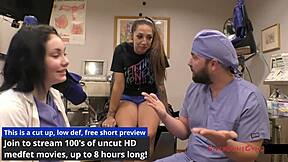 Nurse Stefania Mafra conducts orgasm research on patient