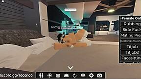 Bent over doggystyle session with hermosa zorra in Roblox