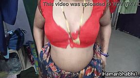 Devar zegt, ik betrapte je alleen, bhabhi, nu neuk ik je grote kont kut hard in deze HD video