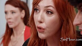 cougars compete fiercely for the prime cock in a rough gangbang