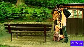 kattie and kristof share a beautiful moment in their college dorm.