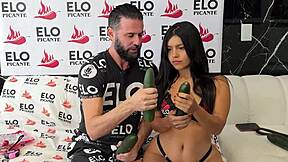 Beautiful Latina Cami Henao Teases in Colombian Spicy Room Interview