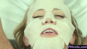 hot blonde bailey brooke feels cum on her face