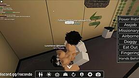 Bent over doggystyle session with hermosa zorra in Roblox