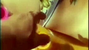 Petite milf in bikini bent over for pool guy's huge cock fucking.