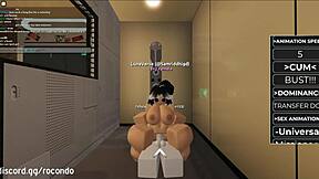 Bent over doggystyle session with hermosa zorra in Roblox