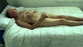 Bed wank in the bedroom