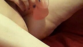 Jessi masterbaits with cum and dildo under male domination