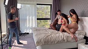 i saw the bts foursome with kesha ortega nuria millan josy black raul bud and director julio rocco