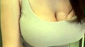 My stepmom shows elastic ass and big milky tits in homemade massage and masturbation scene