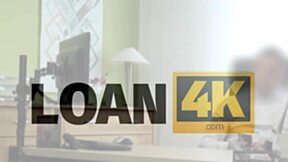 Loan4k delivery girl handles your sausage with blowjob