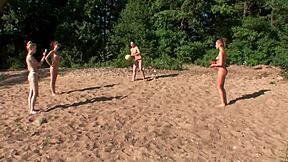 Purefilmstv Asks, 'Want To See 4 Girls Camping And Having Fun Together?'