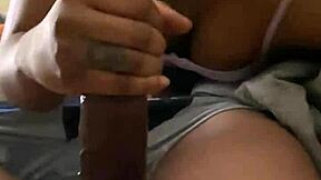 Amateur Sucks Big Black Cock Sloppily in Wet Pussy Fucking Session