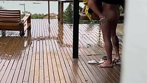 Young Wife Fucked Shamelessly On Porch