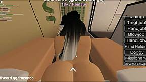 Bent over doggystyle session with hermosa zorra in Roblox