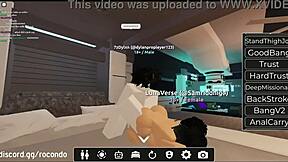 Bent over doggystyle session with hermosa zorra in Roblox